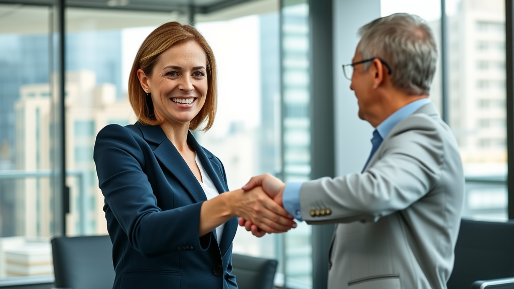 confident executive woman with mentor for personal board of directors for women leadership role