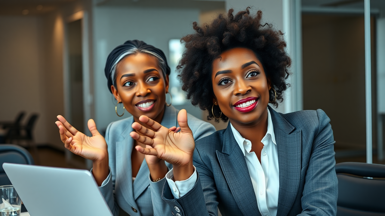 Mentor and sponsor advocating in a business meeting sponsorship vs mentorship for women