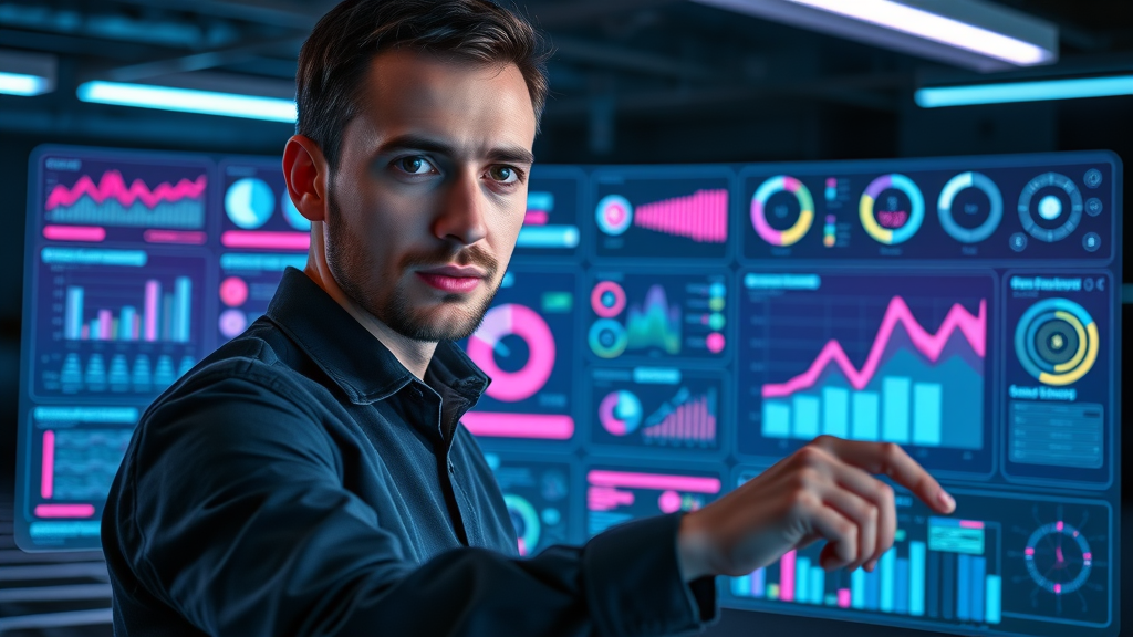 futuristic digital marketing tools dashboard for centralised digital media ownership