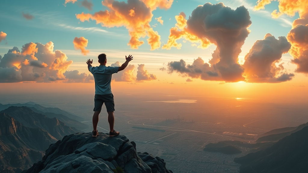Startup founder overlooking a vast empire of interconnected digital business systems, symbolising startup strategy expert insights