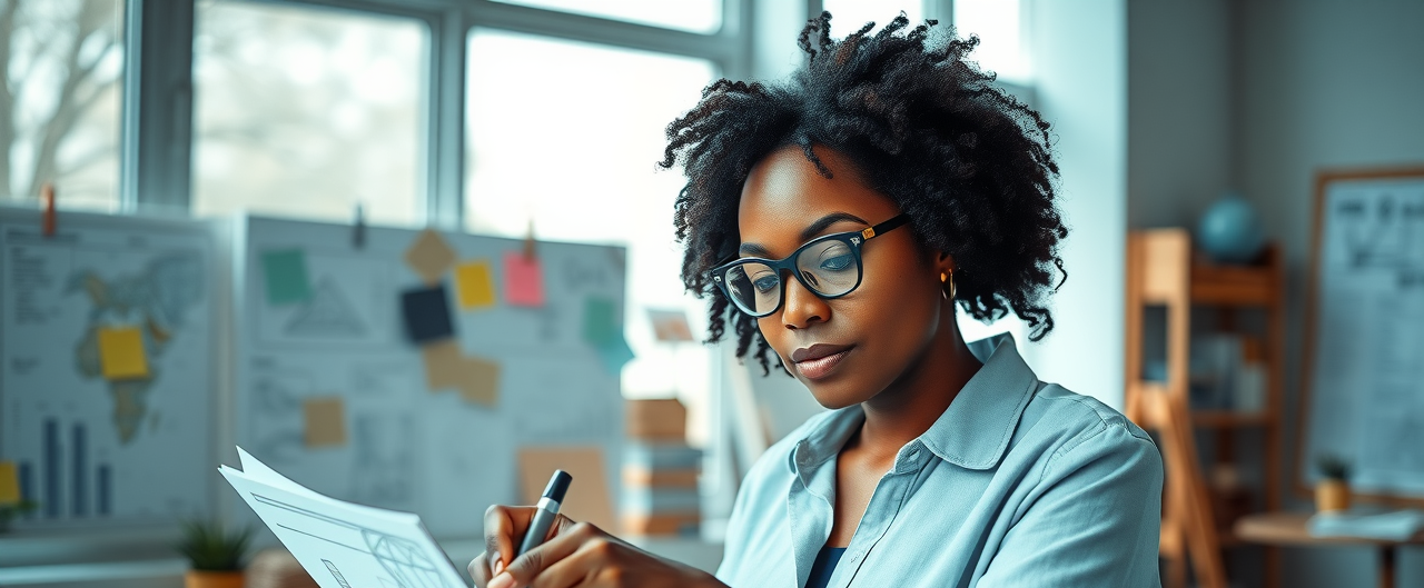 Visionary business architect thoughtfully sketching systems diagram, embodying founder mindset in first customer strategy