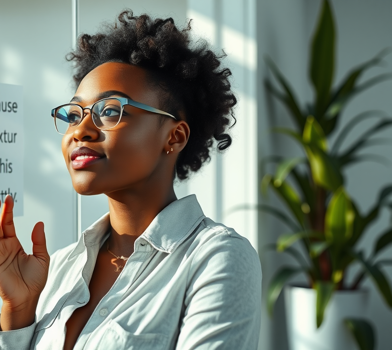 Visionary founder contemplating mission statement as foundation for scaling a business